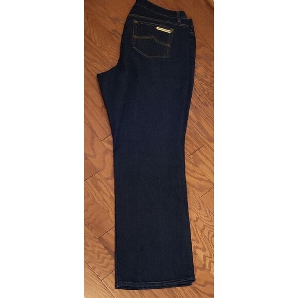Michael Kors Womens Size 18W Blue Wide Leg Denim Jeans - Picture 9 of 14